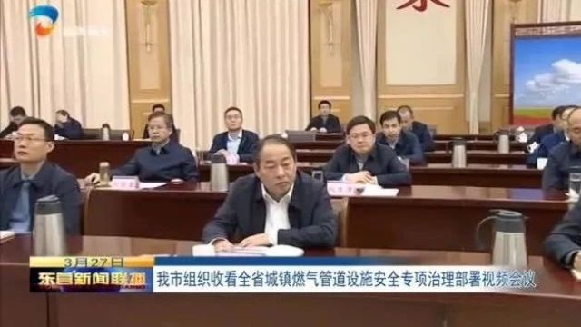 我市组织收看全省城镇燃气管道设施安全专项治理部署视频会议