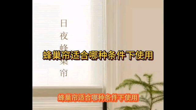 蜂巢帘适合哪种条件下使用 定制窗帘