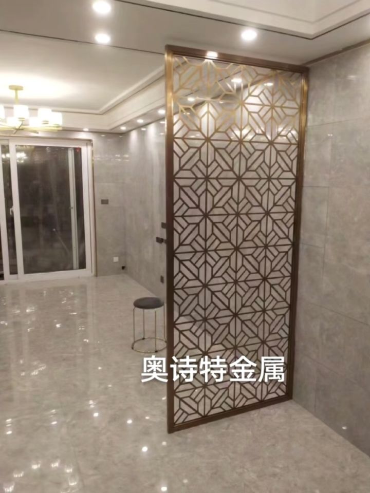 隔断,亚克力金属屏风,艺术玻璃隔断,发光假山背景墙屏风,户外假山屏风