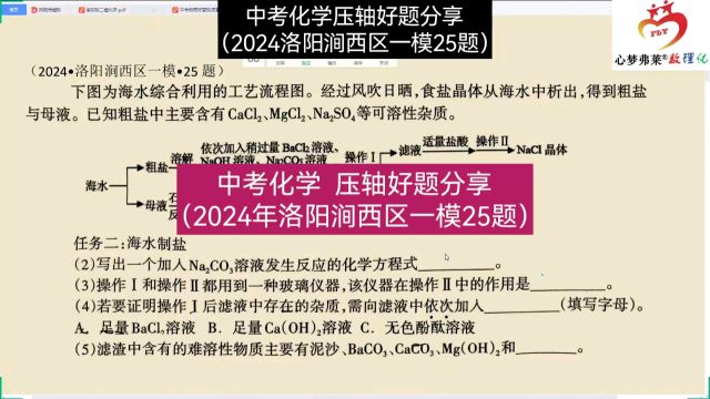 中考化学压轴好题分享(2024洛阳涧西区一模25题)