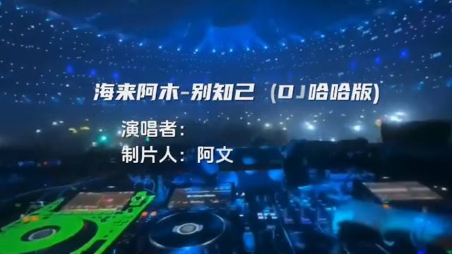 音乐欣赏~别知己(dj哈哈版)海来阿木