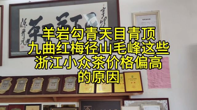 羊岩勾青天目青顶九曲红梅径山毛峰这些浙江小众茶为什么价格偏高