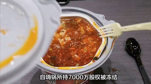 自嗨锅所持7000万股权被冻结