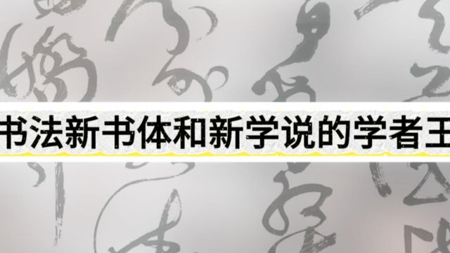 探索书法新书体和新学说的学者王乃栋