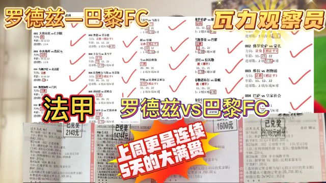 法甲 罗德兹vs巴黎Fc