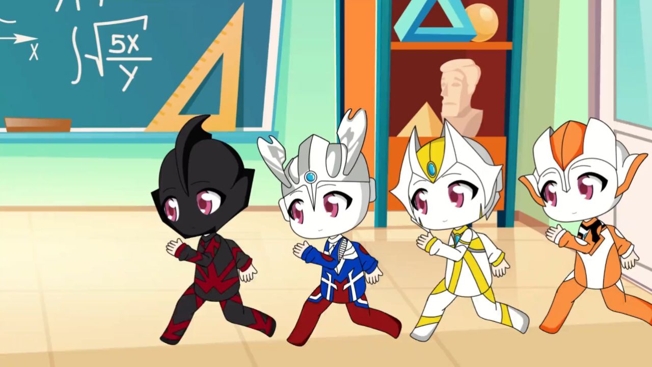 奥特之王检查小奥特曼的臭袜子