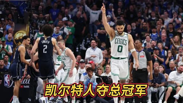 凯尔特人41独行侠夺NBA总冠军,塔图姆31+8+11,东契奇28分