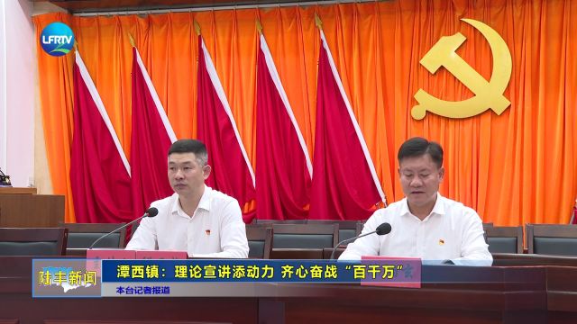 潭西镇:理论宣讲添动力 齐心奋战“百千万”