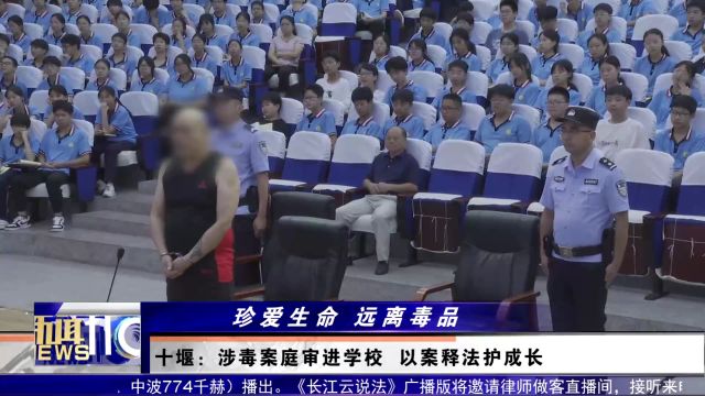 涉毒案庭审进学校 以案释法护成长