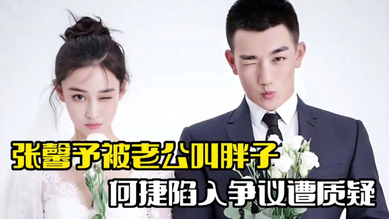 张馨予被老公叫胖子!何捷陷入争议,女方霸气护夫
