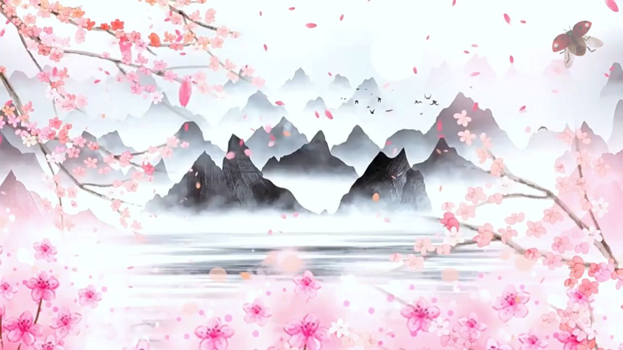 豆蔻梢头 少儿古典舞蹈独舞中国舞古风舞台演出节目大屏幕高清led背景