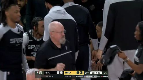 《NBA全场集锦》【回放】NBA常规赛：马刺vs步行者第2节中文解说回放