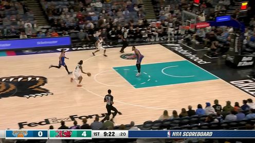 《NBA全场集锦》将天赋体现得淋漓尽致！莫兰特悬停滞空强吃唐斯收入2+1