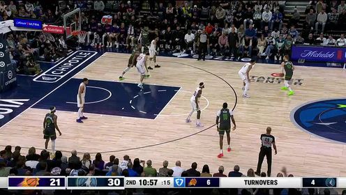 《NBA全场集锦》NBA常规赛：太阳vs森林狼第2节英文原声回放