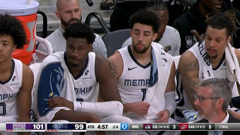 《NBA全场集锦》【回放】NBA常规赛：国王vs灰熊第4节英文原声回放