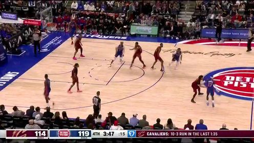 《NBA全场集锦》NBA常规赛：骑士vs活塞英文原声全场回放