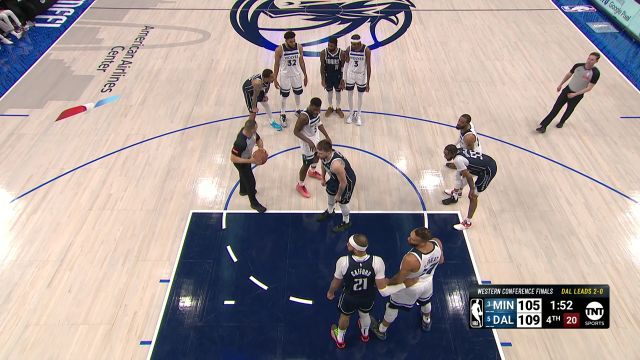 NBA季后赛：森林狼vs独行侠第4节英文原声回放