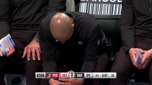 《布鲁克林篮网》【回放】NBA常规赛：开拓者vs篮网第4节中文解说回放