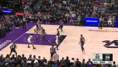 《NBA全场集锦》【回放】NBA常规赛：马刺vs国王英文原声全场回放