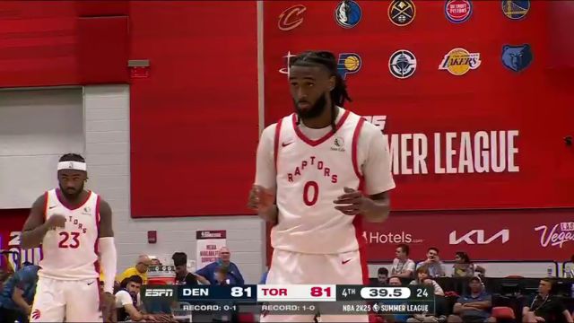 NBA夏季联赛：掘金vs猛龙第4节中文解说回放