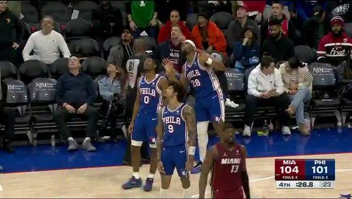 《费城76人》NBA常规赛：热火vs76人第4节英文原声回放