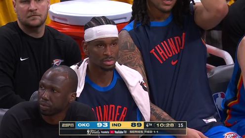 《NBA全场集锦》【回放】NBA总决赛G3：雷霆vs步行者第4节英文原声回放