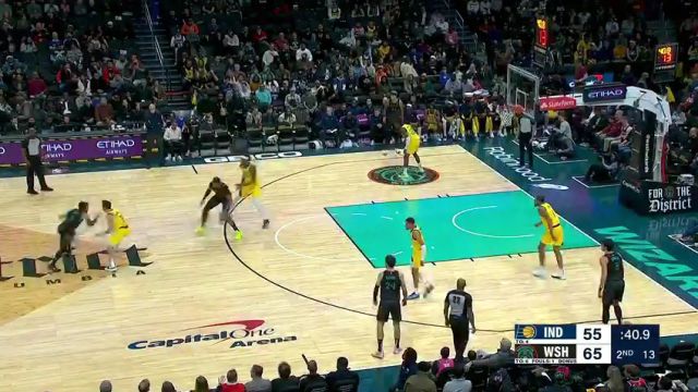 NBA常规赛：步行者vs奇才英文原声全场回放