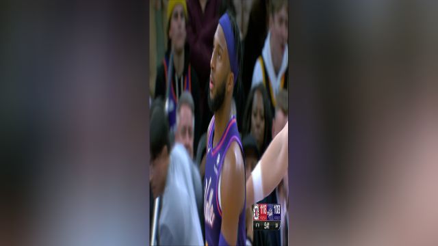 奥科吉空位不投突破摔倒 孙世睿：你以为这洛杉矶游乐场呢？