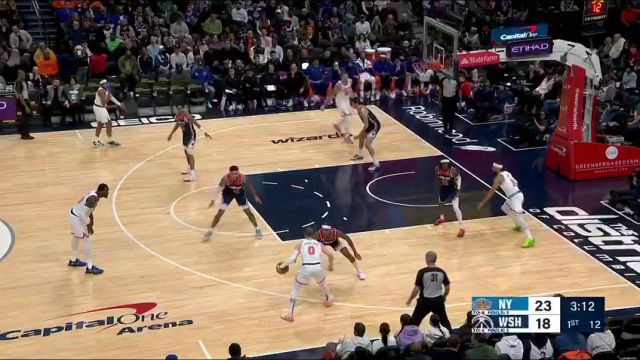NBA常规赛：尼克斯vs奇才第1节中文解说回放