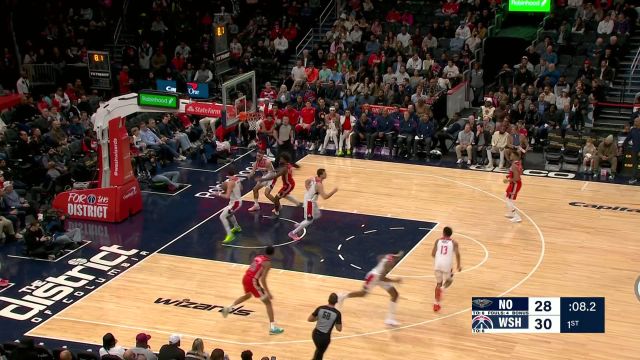 遮天蔽日！阿弗迪亚抢时间欲压哨上篮 英格拉姆强势送上钉板大帽