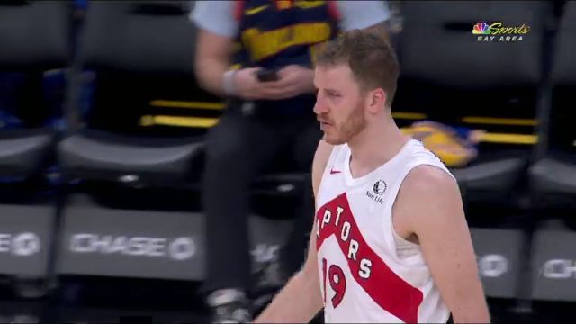 NBA常规赛：猛龙vs勇士第3节英文原声回放