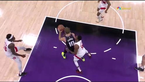 《NBA全场集锦》【回放】NBA常规赛：猛龙vs国王第1节英文原声回放