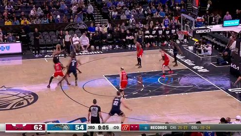 《NBA全场集锦》NBA常规赛：公牛vs魔术第3节中文解说回放