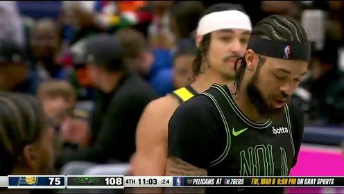 《NBA全场集锦》【回放】步行者vs鹈鹕第4节英文原声回放