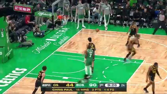 勇士vs凯尔特人第3节英文原声回放