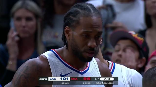 NBA常规赛：快船vs热火第4节英文原声回放