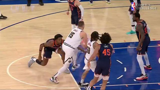 NBA常规赛：掘金vs尼克斯第1节英文原声回放