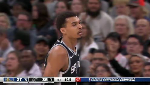 《圣安东尼奥马刺》【回放】NBA常规赛：勇士vs马刺第1节英文原声回放