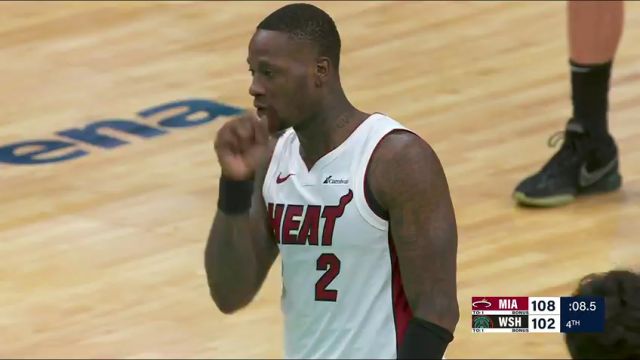 NBA常规赛：热火vs奇才第4节英文原声回放