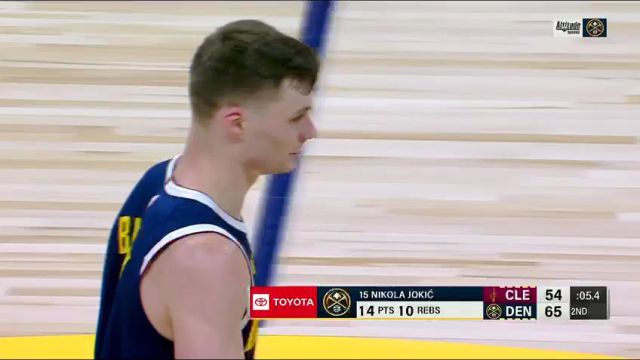 NBA常规赛：骑士vs掘金英文原声全场回放