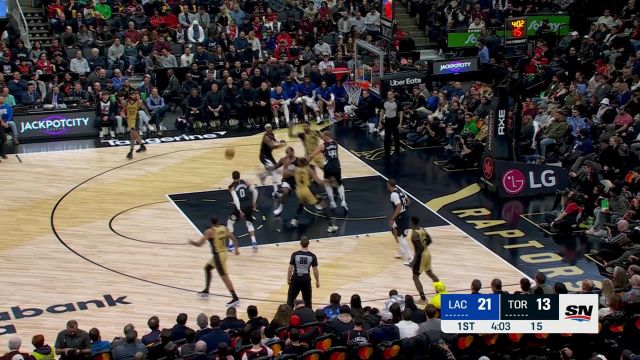 威斯布鲁克vs猛龙集锦 替补出战能量满满高效拿下20分