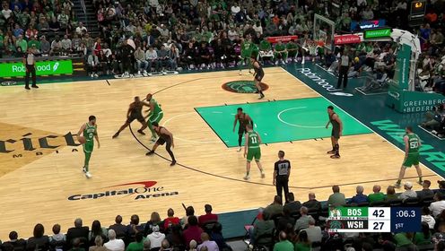 《NBA全场集锦》听说有人觉得我关键球不行 塔图姆后撤步三分压哨命中