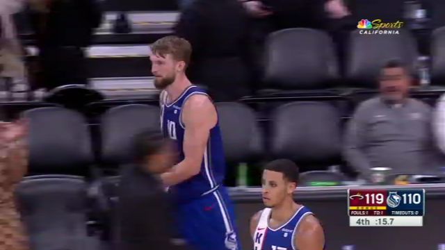 NBA常规赛：热火vs国王第4节英文原声回放