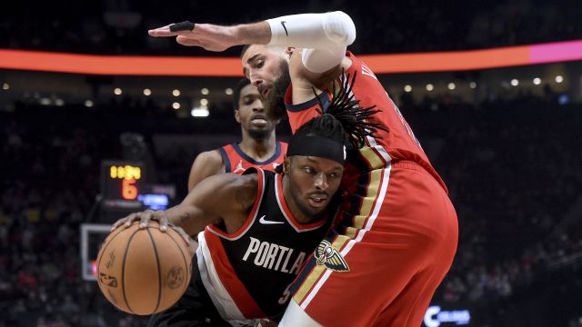 格兰特vs鹈鹕集锦 全场拿下全队最高分24+5+4难救主