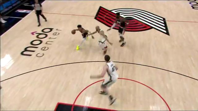 NBA常规赛：凯尔特人vs开拓者英文原声全场回放