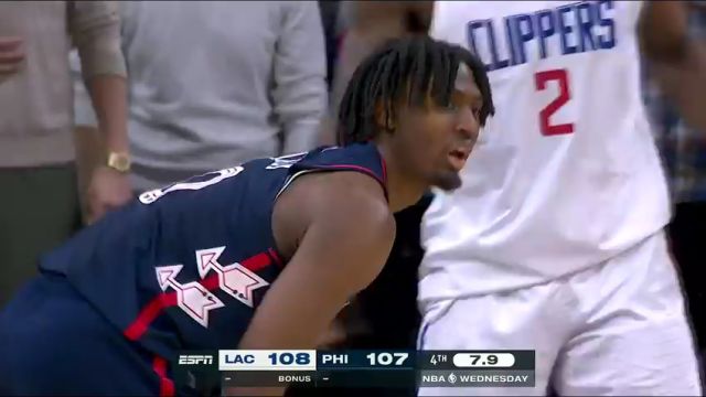 NBA常规赛：快船vs76人第4节中文解说回放