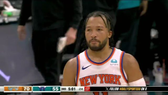 NBA常规赛：尼克斯vs黄蜂第3节中文解说回放
