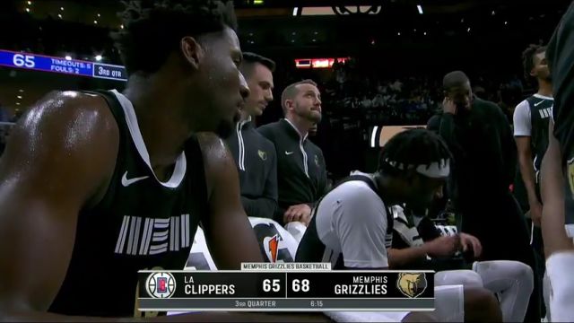 NBA常规赛：快船vs灰熊英文原声全场回放