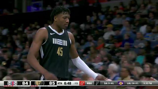 NBA常规赛：快船vs灰熊第4节英文原声回放