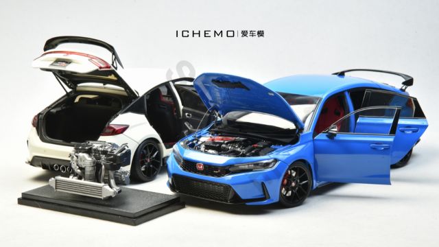 MotorHelix 1:18 合金全开思域 TypeR FL5 装饰板样品模型